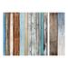 Peel & Stick Wall Mural - Mixed Distressed Wood - Removable Wallpaper