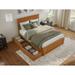 AFI Nantucket Platform Bed with Matching Footboard & Storage Drawers