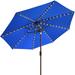 Non-Fading Sunumbrella Solar 9ft Market Umbrella with 80 LED Lights Patio Umbrellas Outdoor Table Umbrella with Ventilation