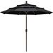 Non-Fading Sunumbrella 9Ft 3 Tiers Market Umbrella Patio Umbrella Outdoor Table Umbrella with Ventilation