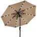 10 ft Solar LED Lighted Patio Umbrella w/ Tilt Adjustment