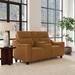 Walter Power Reclining Leather Loveseat with Console and Power Headrests