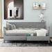 Daybed with 2 Large Drawers, X-shaped Frame, Modern and Rustic Casual Style Daybed