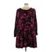 Torrid Casual Dress - DropWaist: Black Floral Motif Dresses - Women's Size 4X Plus