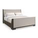 Caracole Classic Slow Wave Standard Bed Wood & Upholstered/ in Brown | 54 H x 81.25 W x 95.0086 D in | Wayfair CLA-423-123