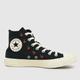 Converse all star hi cherries trainers in black & red