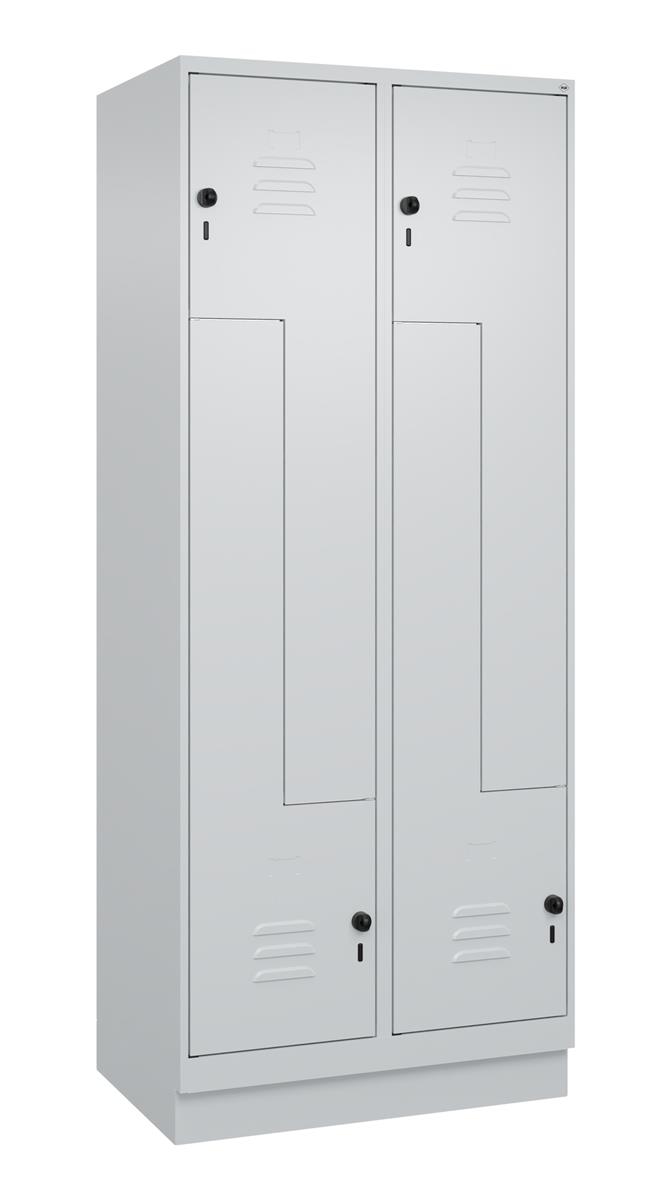 C+P Z-Spind, Classic PLUS, Sockel, 4 Abteile, 1950x800x500mm, 7035/7035 Image