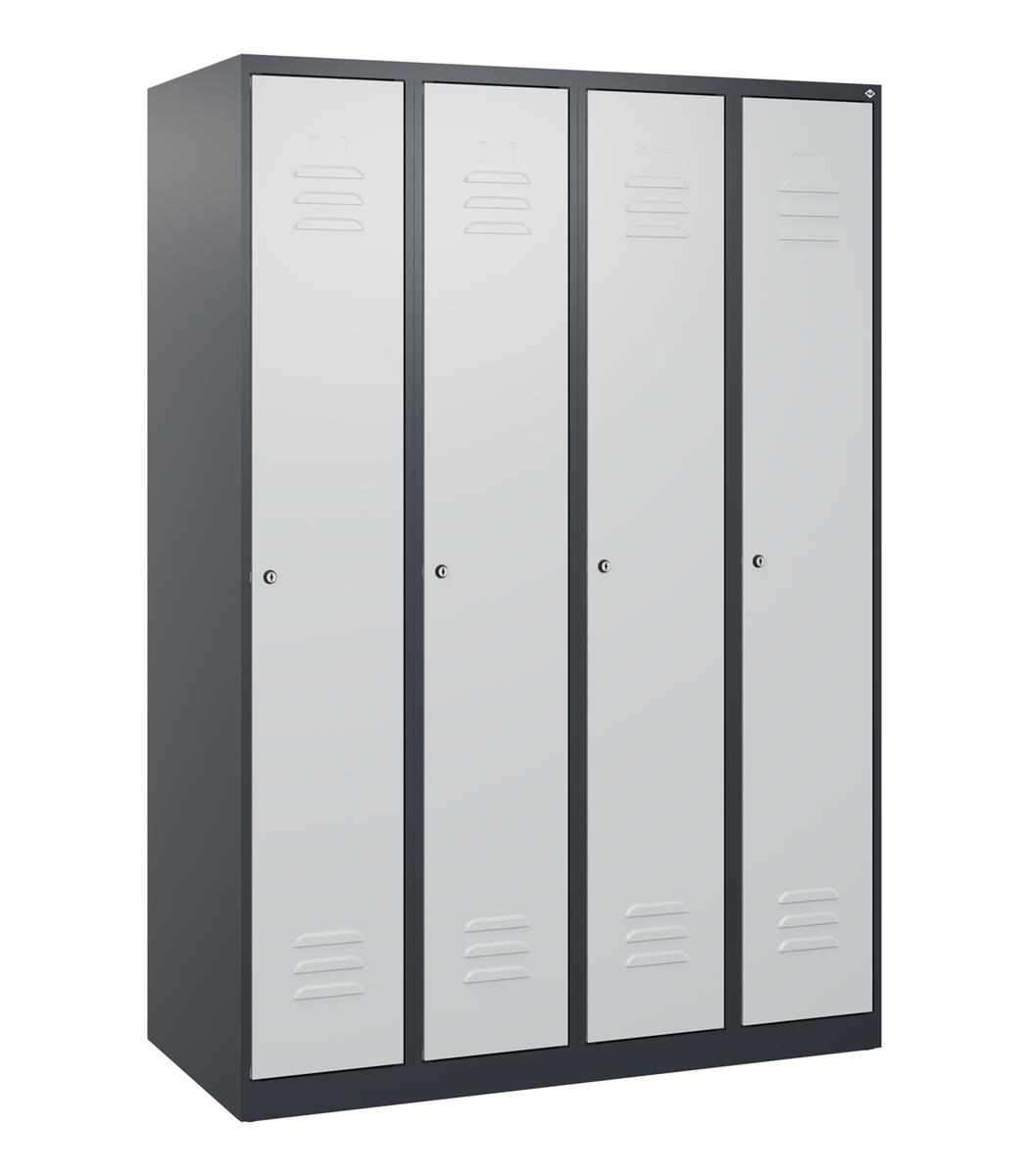 C+P Spind Classic PLUS, 4 Abteile, 1700x1200x500mm, 7016/7035 Image