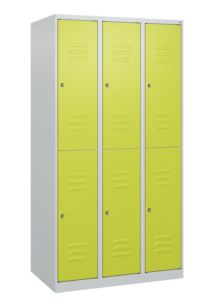 C+P Doppelstock-Spind Classic PLUS, 3 Abteile, 1700x900x500mm, 7035/0024 Image