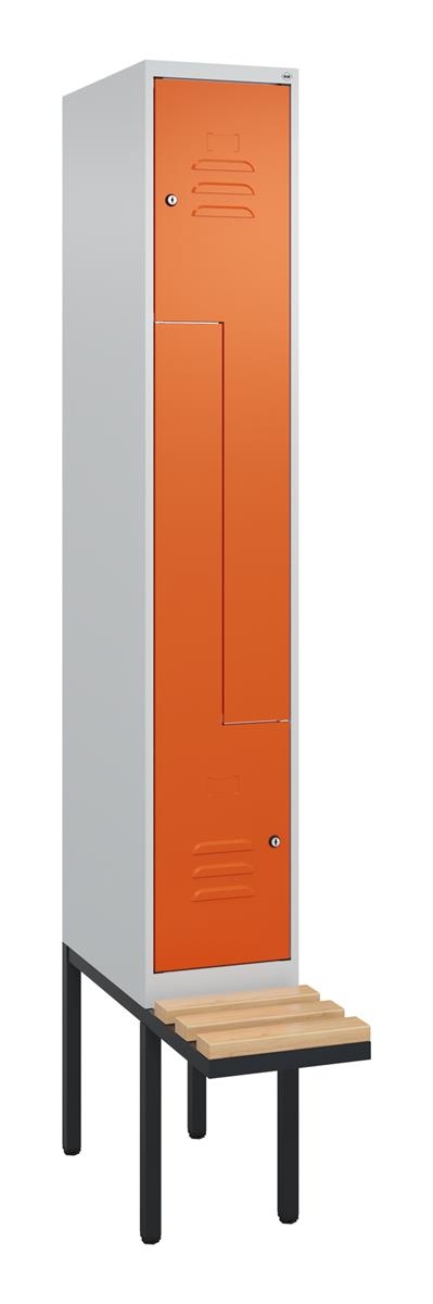 C+P Z-Spind Classic PLUS, Bank, 2 Abteile, 2120x300x815mm, 7035/2004 Image