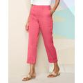 Draper's & Damon's Women's Comfort Stretch Cargo Crop Pants - Pink - M - Misses