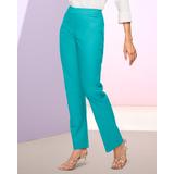 Draper's & Damon's Women's Slimtacular® Straight Leg Pull-On Pants - Blue - 2X - Womens