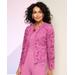 Draper's & Damon's Women's Lotus Lace Jacket - Pink - 3X - Womens