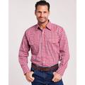 Blair Men's Wrangler® Wrinkle-Resistant Long-Sleeve Shirt - Red - L