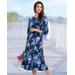 Appleseeds Women's Garden Path Floral Knit Dress - Multi - PXL - Petite