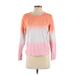 J.Crew Factory Store Sweatshirt: Pink Tie-dye Tops - Women's Size Small