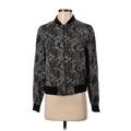 Banana Republic Factory Store Jacket: Short Black Print Jackets & Outerwear - Women's Size Small