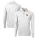 Men's Cutter & Buck White Las Vegas Aviators Adapt Eco Knit Stretch Recycled Quarter-Zip Pullover