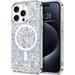 Case for iPhone 15 Pro Max Case Glitter Cute Clear Glitter Sparkly Shiny Bling Sparkle Cover Anti-Scratch Soft TPU Thin Slim Fit Shockproof Protective Phone Cases Women Girls Shiny Silver