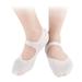 1 Pair of Invisible Short Socks Shallow Boat Socks Forefoot Cushioning for Women Girls Size L (White)