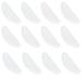 Silicone Nose Pads for Glasses Eyeglasses Piece Sunglasses Non-slip White 10 Pcs