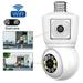 Oneshit Camera On Clearance Dual-lens Camera Cell Phone Remote Wireless Indoor Home Dual-light Night Vision HD Intelligent Surveillance Camera Camera