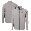 Men's Cutter & Buck Gray Las Vegas Aviators Adapt Eco Knit Hybrid Recycled Full-Zip Jacket