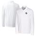 Men's Cutter & Buck White San Antonio Missions Advantage Tri-Blend Pique Big Tall Long Sleeve Polo