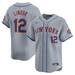 Men's Nike Francisco Lindor Gray New York Mets Away Limited Player Jersey