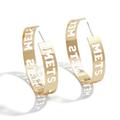 WEAR by Erin Andrews x Baublebar New York Mets Large Cutout Hoop Earrings