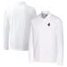 Men's Cutter & Buck White Memphis Redbirds Advantage Tri-Blend Pique Big Tall Long Sleeve Polo