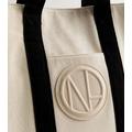 Beige NL Logo Large Tote Bag New Look