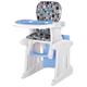 HOMCOM 3 In 1 Convertible Baby High Chair Booster Seat With Removable Tray Blue, Blue