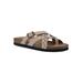 Women's Harrington Leather Sandal by White Mountain in Wood Suede (Size 8 M)