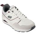 Sneaker SKECHERS "UNO-RETRO ONE" Gr. 42, grün (weiß, grün) Herren Schuhe Schnürhalbschuhe mit komfortabler Innensohle, Freizeitschuh, Halbschuh, Schnürschuh
