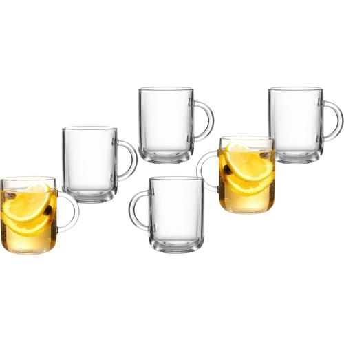 "Teeglas RITZENHOFF & BREKER ""Glühwein- /Teeglas-Set Marco"" Trinkgefäße Gr. Ø 7 cm x 10 cm, 330 ml, 6 tlg., farblos (transparent) Teegläser und Glühweingläser 6-teilig, 330 ml"