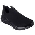 Slip-On Sneaker SKECHERS "VAPOR FOAM-COVERT" Gr. 43, schwarz Herren Schuhe Stoffschuhe Bestseller