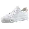 Plateausneaker ARA "CANBERRA", Damen, Gr. 4,5 (37,5), beige (weiß, sand), Glattleder, sportlich, Schuhe, Freizeitschuh, Halbschuh, Schnürschuh in Komfortweite G (= weit)