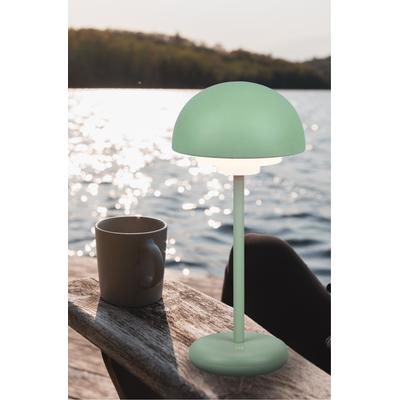 REALITY LEUCHTEN LED Tischleuchte "Elliot", grün (pistazie), Ø 13,5cm H: 30,0cm, Lampen, In-Outdoor Tischlampe Pilzform 30cm, 3Dimmstufen, Akku,USB-C Ladekabel Image