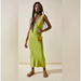 Free People Dresses | Free People Beach Daniela Lime Green Ribbed Maxi Tank Stretch Dress L Nwot | Color: Green | Size: L