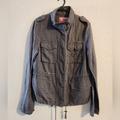 Free People Jackets & Coats | Free People Women’s Linen Blend Military Style Jacket Size 8 | Color: Green | Size: 8