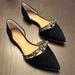 J. Crew Shoes | J. Crew Black Suede Pointed Shoes | Color: Black | Size: 5.5