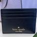 Kate Spade Bags | Kate Spade Madison Saffiano Leather Small Slim Card Holder Color: Black Nwt | Color: Black/Gold | Size: Small