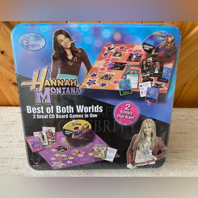 Disney Toys | Disney Hannah Montana Best Of Both Worlds 2 Great Cd Board Games In One | Color: Black/Purple | Size: Board Game