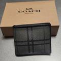 Coach Accessories | Coach Men's Coated Canvas Slim Billfold | Color: Black/Gray | Size: Os