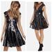 Free People Dresses | New Free People Dance Till Down Black Sequin Dress | Color: Black | Size: Xs