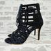 Michael Kors Shoes | New Michael Kors Bardot Black Gladiator Cage Suede High Heel Lace Up Sandal D174 | Color: Black | Size: 8.5