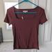 Madewell Tops | Madewell Square Neck Crop Top, Xs Nwt | Color: Red | Size: Xs