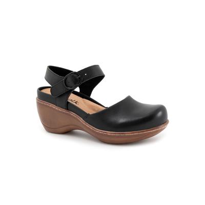 Wide Width Women's Mabelle Dressy Mule by SoftWalk in Black (Size 8 W)