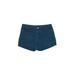 LC Lauren Conrad Denim Shorts: Blue Solid Bottoms - Women's Size 10 - Dark Wash